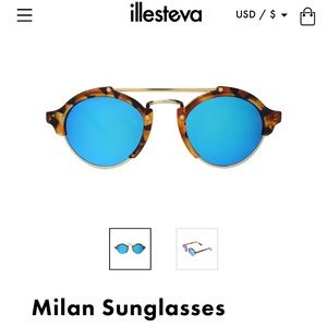 Illesteva tortoise Milan sunglasses